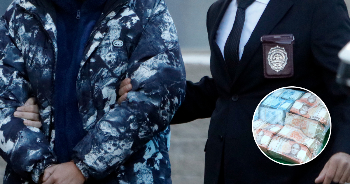 Detienen a hombre por tráfico de drogas en Castro: hallaron $364 millones en efectivo en su domicilio