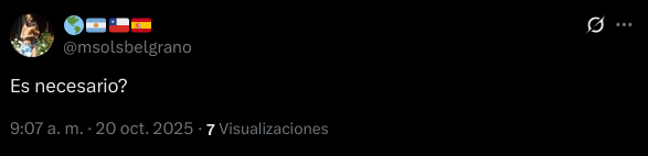 Captura de X (Twitter)