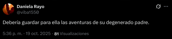 Captura de X (Twitter)