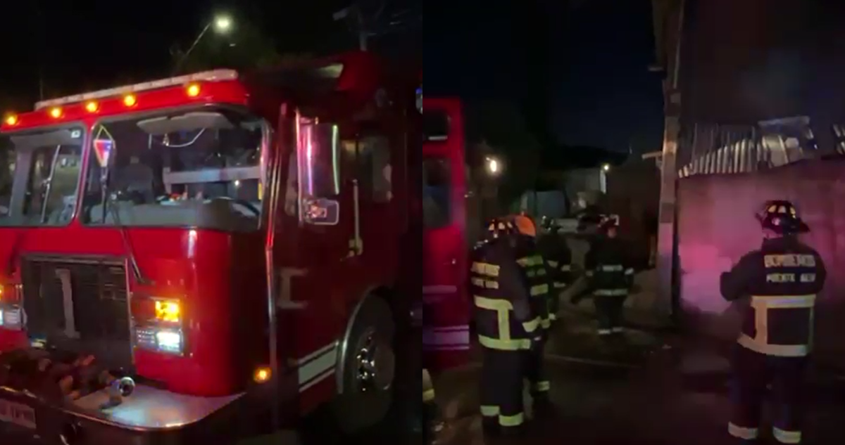 Incendio en campamento de Puente Alto destruye seis viviendas
