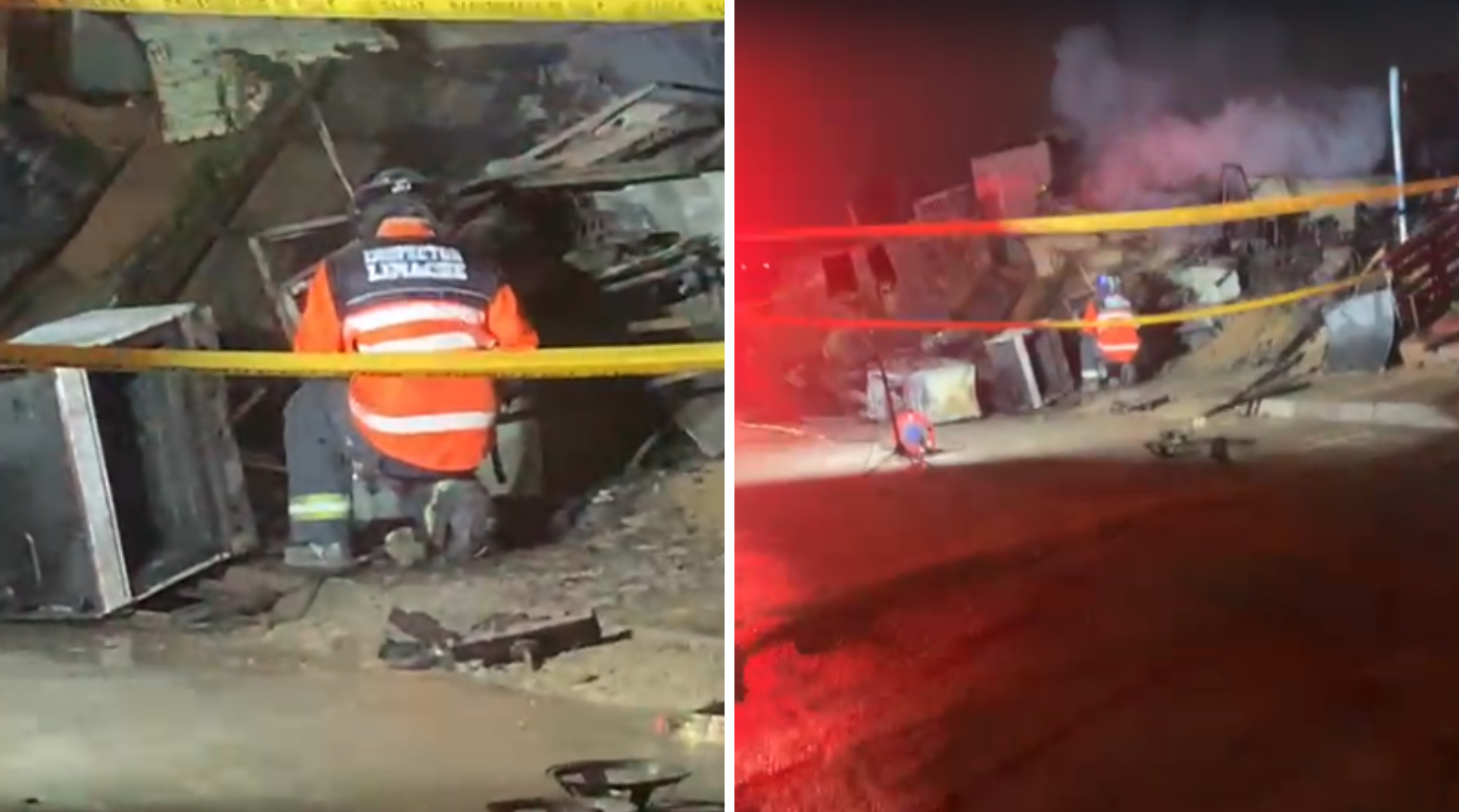 Dos personas fallecidas deja incendio que consumió dos inmuebles en Limache