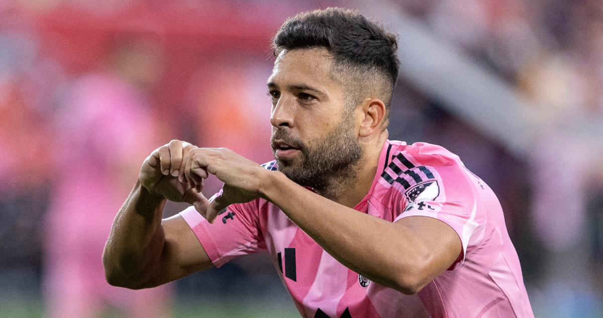 Jordi Alba jugando para el Inter Miami