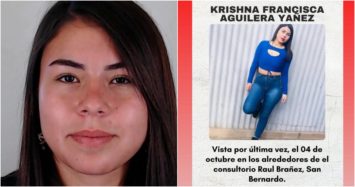 “Ella temía por su vida”: buscan a joven de San Bernardo desaparecida tras salir con hombre mayor