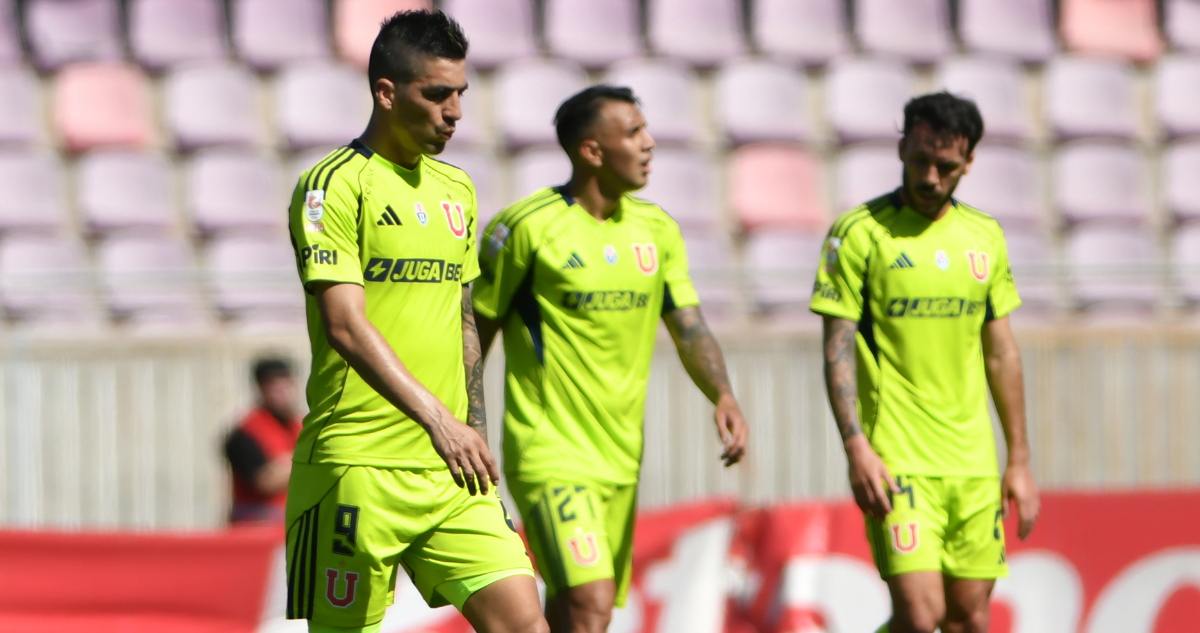 jugadores de La U tras partido ante La Serena