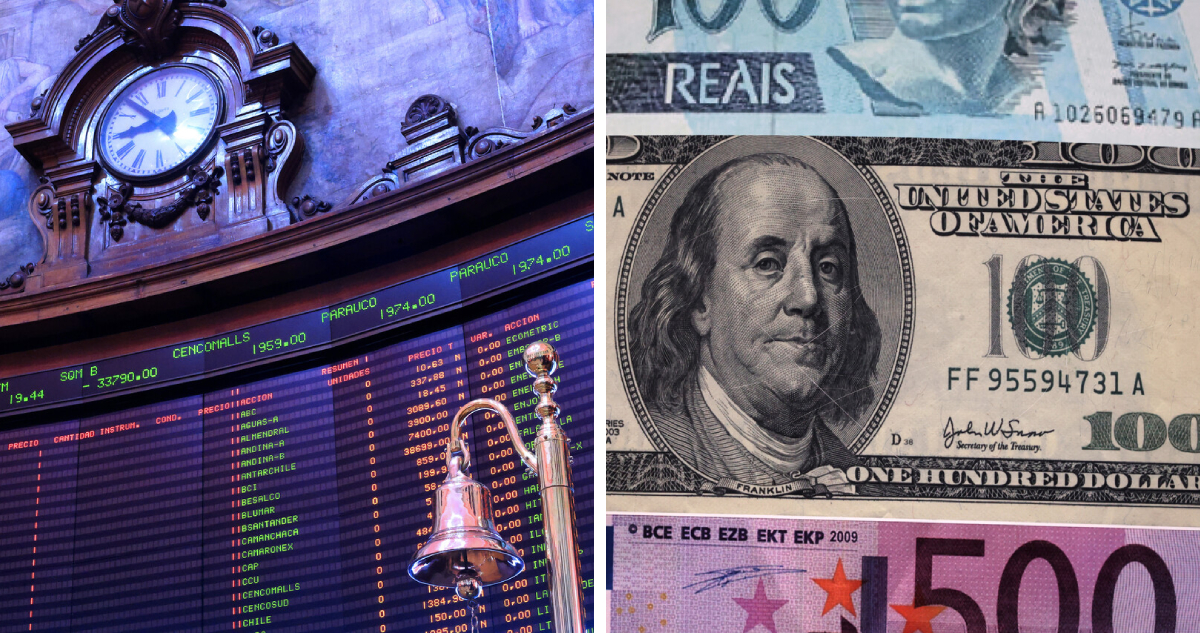 La Bolsa de Santiago toca máximos por acciones expuestas a Argentina mientras el dólar en Chile cae