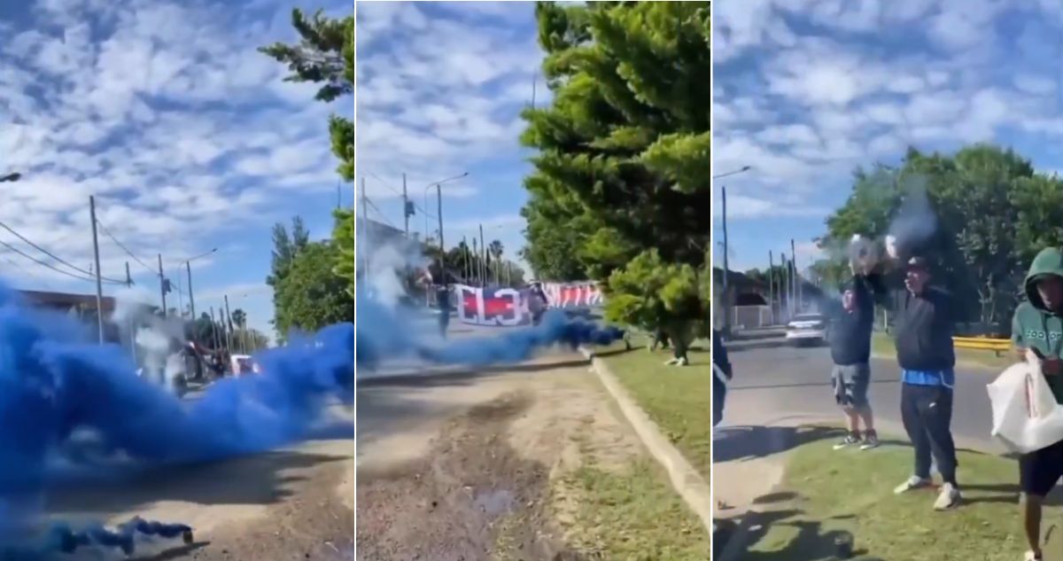 Barristas de La U dieron último aliento al plantel en Argentina