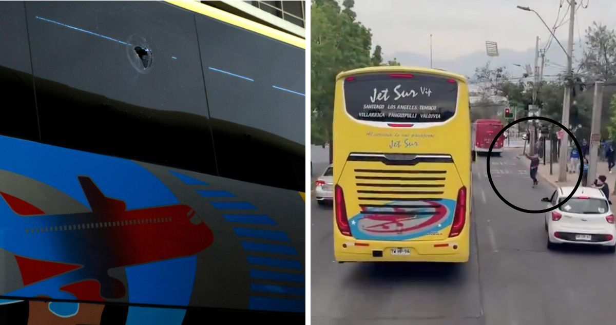 ataque a piedrazos a bus de lanús