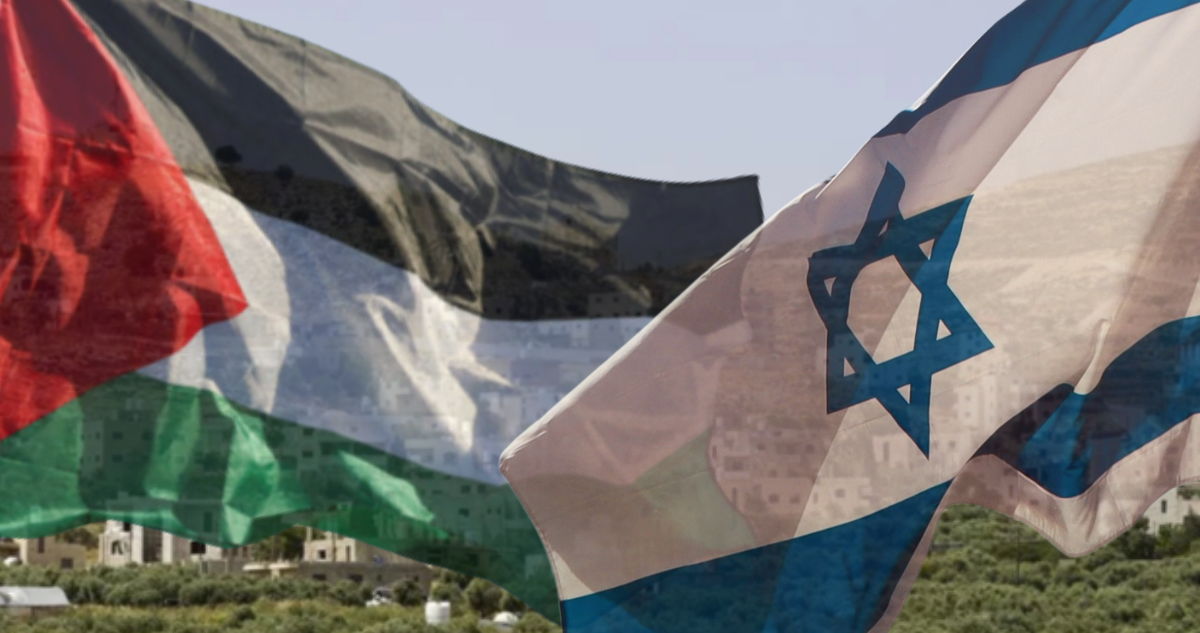 Banderas de Israel y Palestina