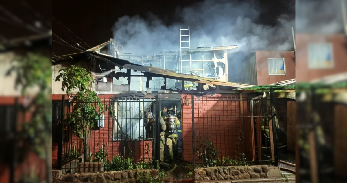 Madre e hija mueren en voraz incendio en Coquimbo