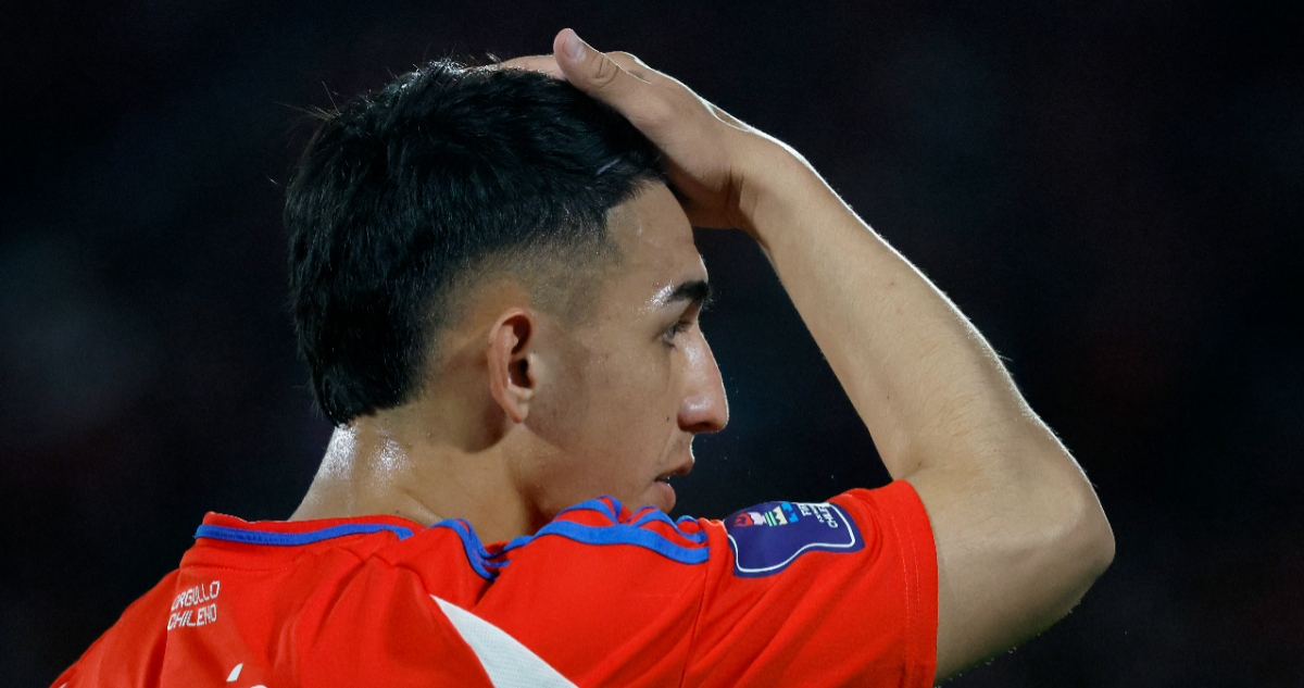 Lautaro Millán jugando para La Roja Sub 20