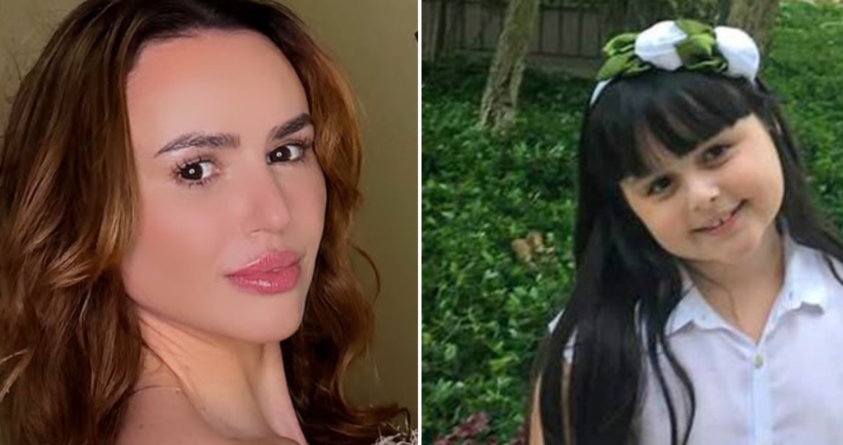 Lidiane Aline Lorenco y su hija