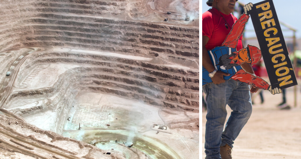 Más de mil trabajadores en dos mineras del Grupo Luksic votan a favor de irse a huelga