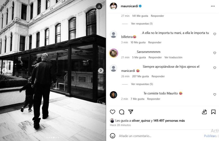 Mauro Icardi críticas fotos hijo Benjamín Vicuña China Suárez
