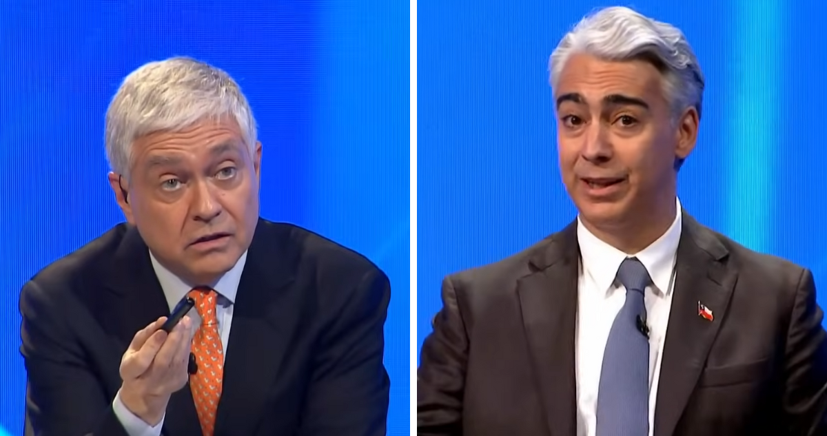 Iván Valenzuela y Marco Enriquez Ominami ME-O en debate presidencial