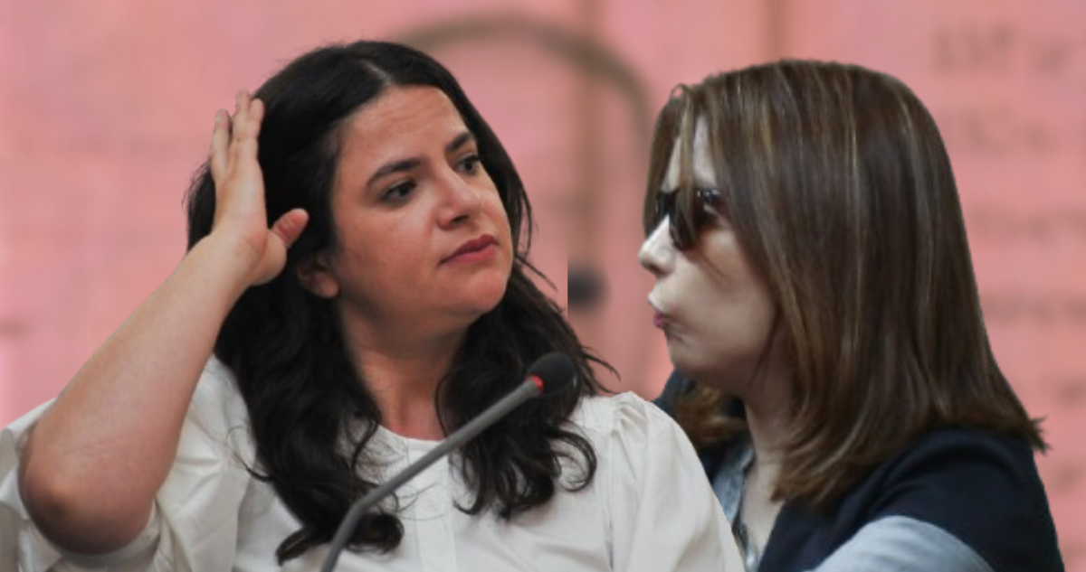 Ministra Antonia Orellana y Nabila Rifo.