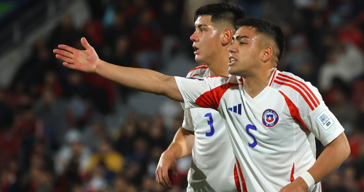 Nicolás Suárez jugando para La Roja Sub 20