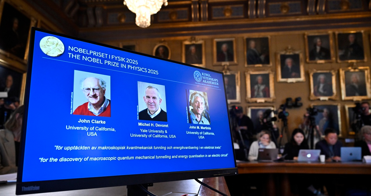 Nobel de Física para Clarke, Devoret y Martinis por descubrimiento sobre fenómenos cuánticos