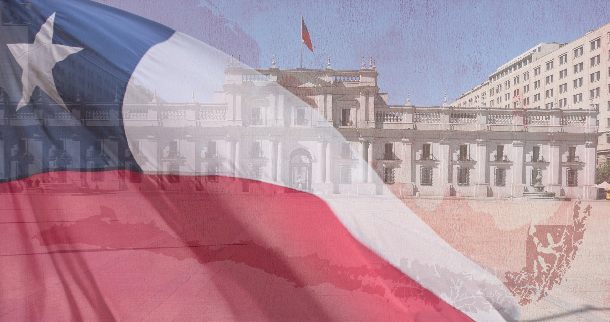 La Moneda, mapa de Chile y bandera de Chile para columna de propuestas del Colegio de Ingenieros