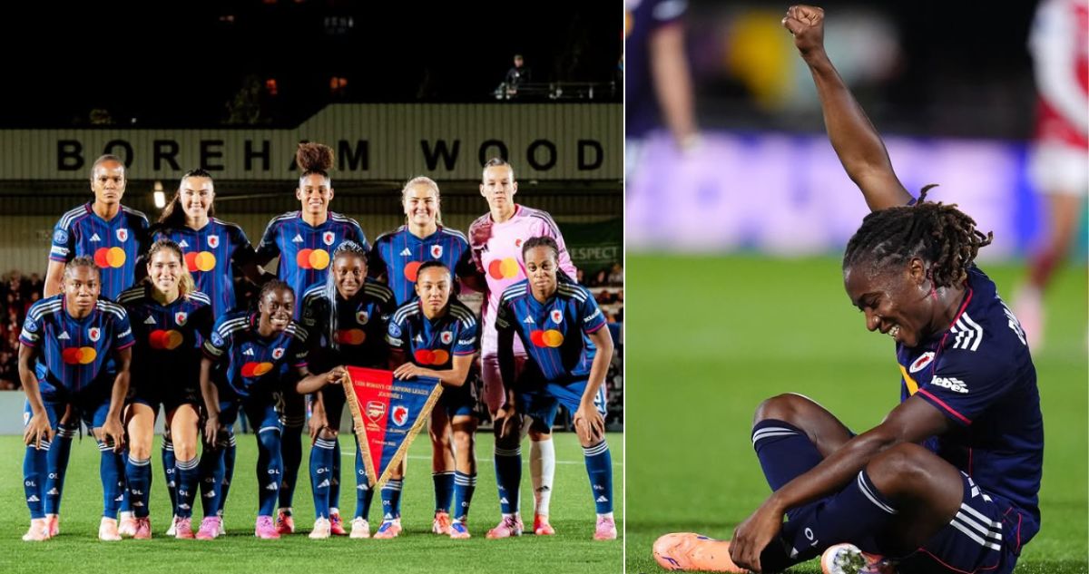 Olympique Lyon femenino se impuso al Arsenal, en Londres, por Champions League
