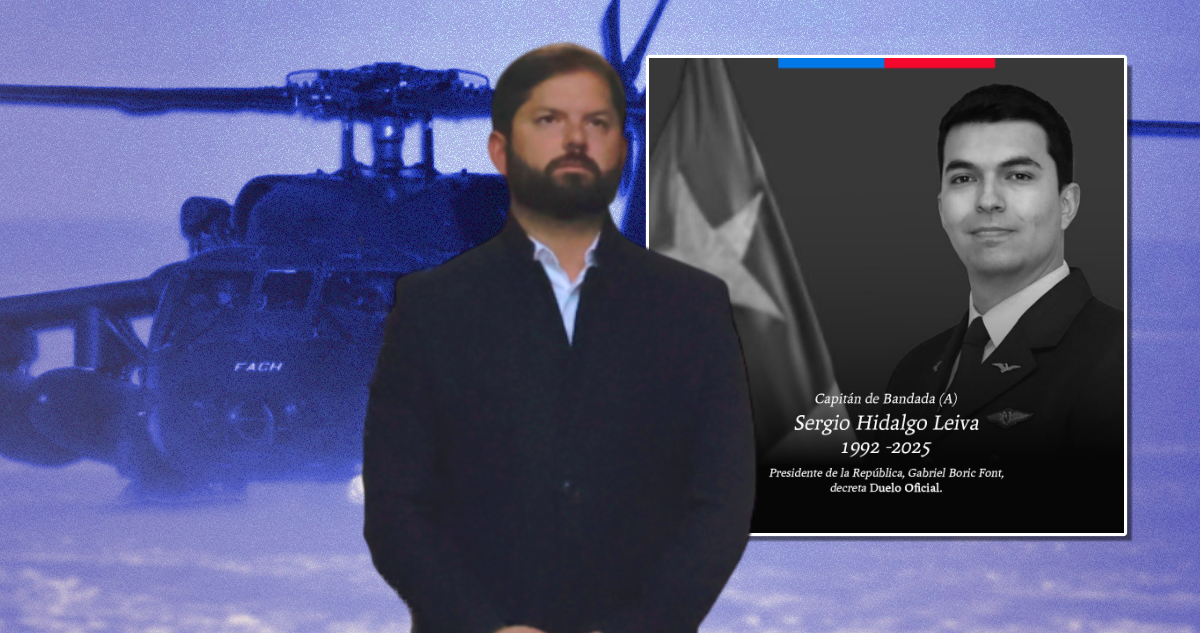 Boric decretó duelo nacional para “honrar legado” de piloto FACh fallecido en Campos de Hielo Sur