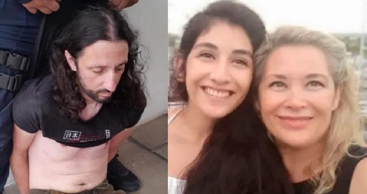 Pablo Laurta y las dos víctimas del femicidio en Argentina