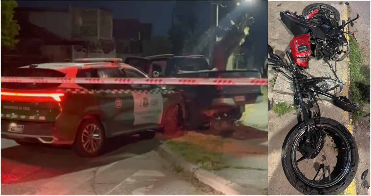 Encerrona en Maipú deriva en persecución que incluyó atropello de un motociclista: hay dos detenidos