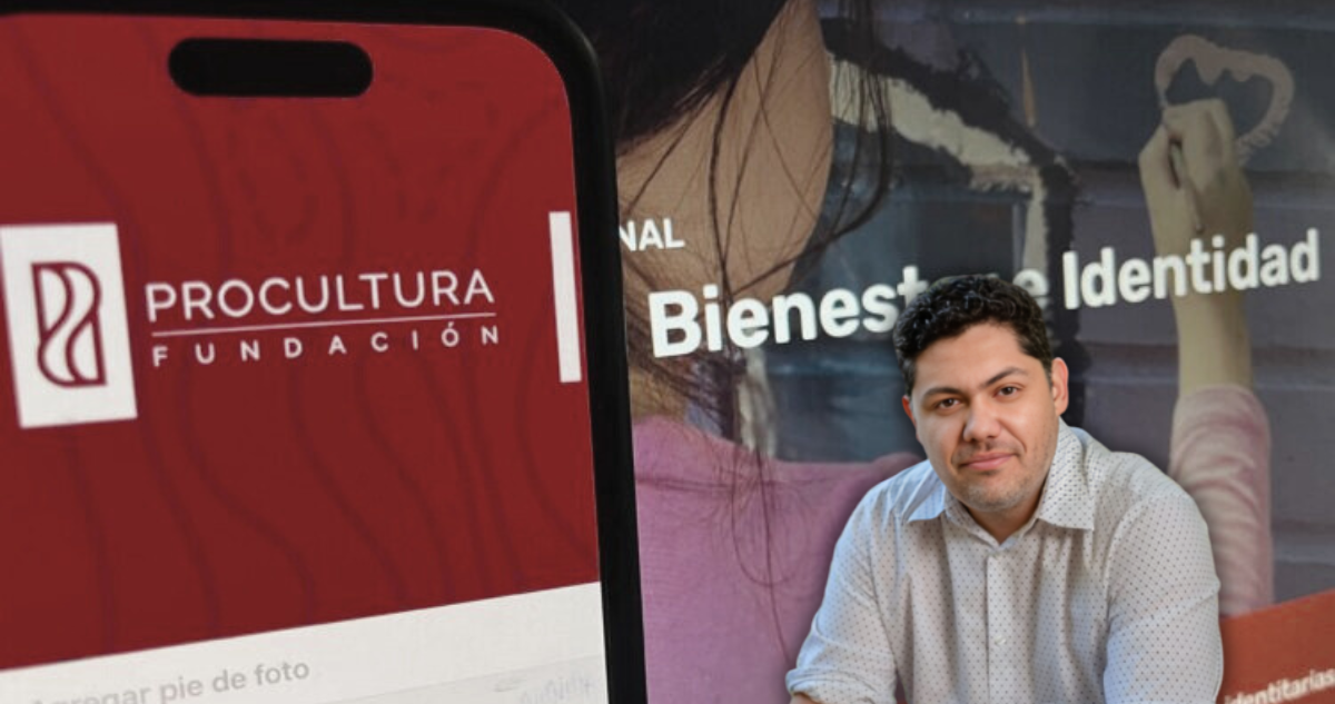 Alberto Larraín e imagenes de Procultura de fondo.