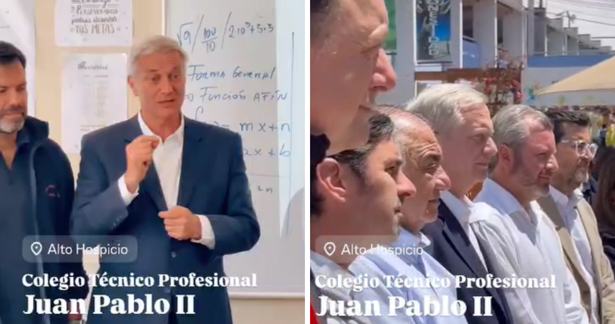 Profesores denuncian al director SLEP Iquique por acto con Kast en liceo: habría interrumpido clases