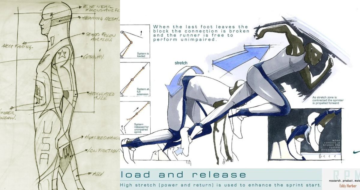 Prototipos del traje "Nike Swift Suit". 