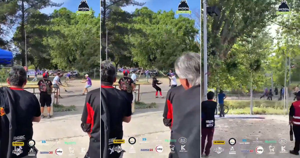 Hinchas de Rangers y Concepción se pelean con palos y piedras en Talca