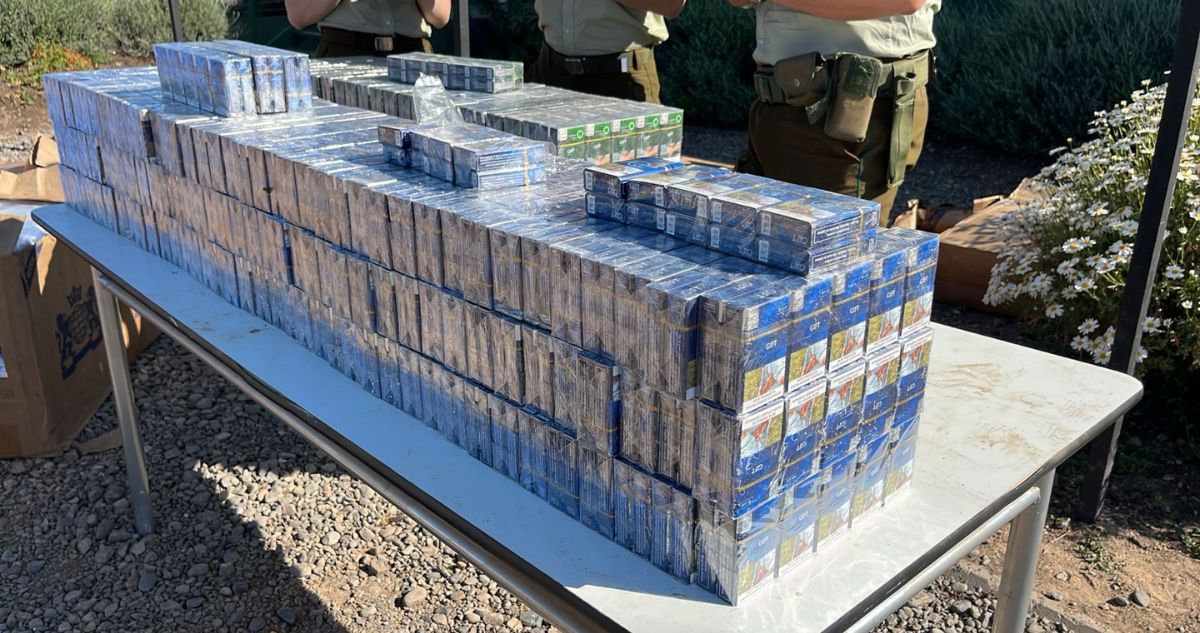 Detención de ladrón permite dar con más de 21 mil cajetillas de cigarrillos de contrabando en Pudahuel