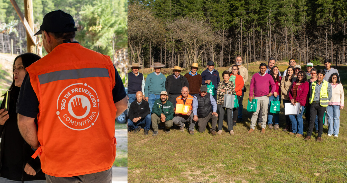 Red capacita a comunidades rurales en prevención de incendios: forman primer comité autónomo del país