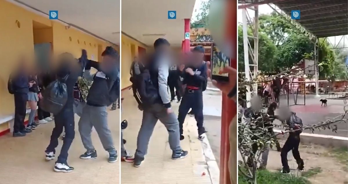 VIDEO | Alumnos fueron detenidos tras riña al interior de liceo en Vallenar: uno usó arma blanca