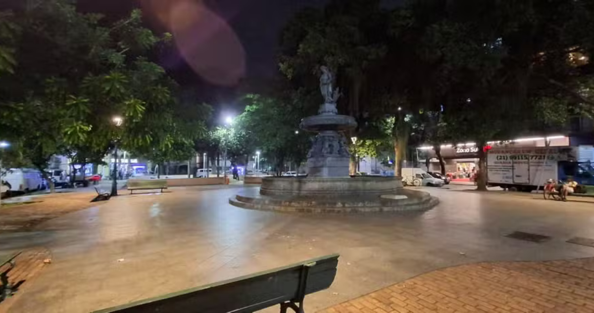 Imagen de Praça São Salvador, en Laranjeiras, en la Zona Sur de Río 
