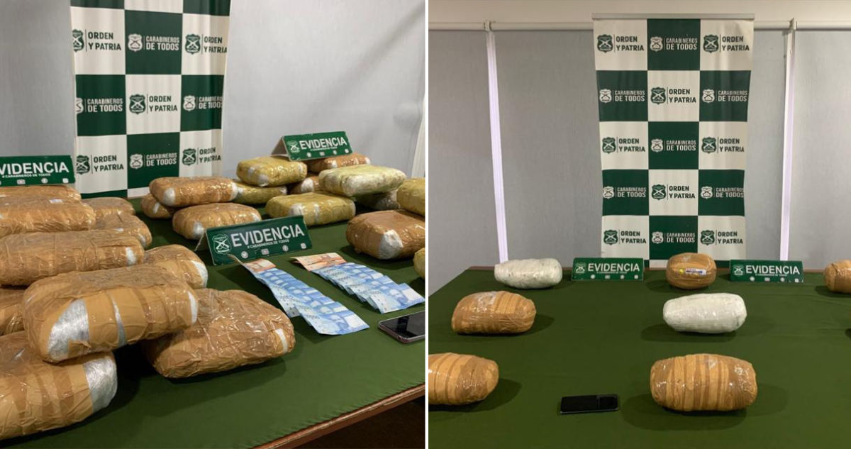 Droga incautada en la provincia del Biobío