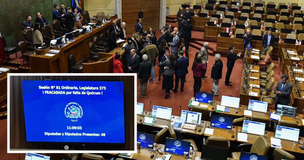 Bochorno histórico en la Cámara: fracasa sesión de la jornada por masiva ausencia de diputados