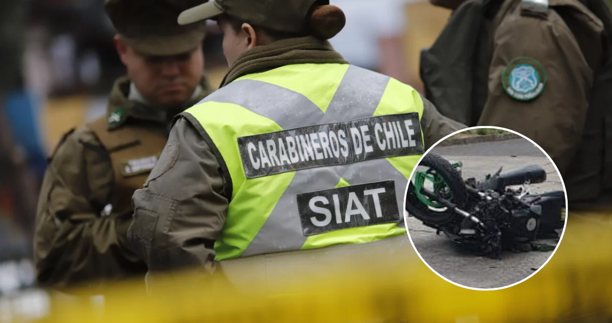 Motociclistas terminan con heridas graves tras colisionar en Costanera Norte