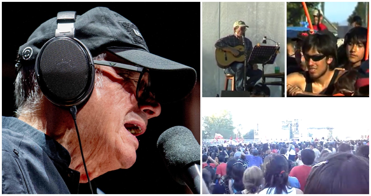 Silvio Rodríguez en Chile: el día en que dio un show gratuito en Talca por entradas absurdamente caras