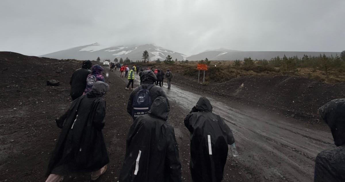 Simulacro erupción volcánica