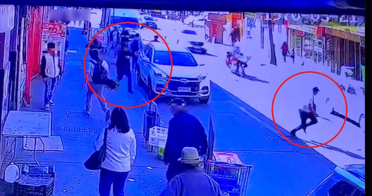 VIDEO | Cámara registra momento en que hombre es baleado en pleno centro de Concepción