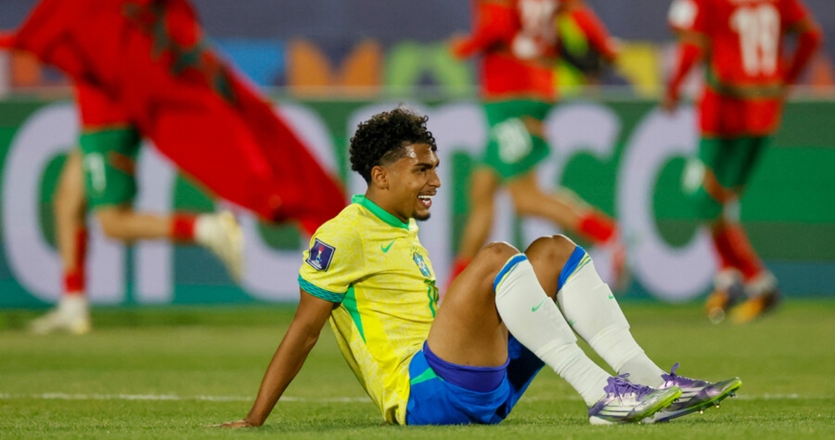 Brasil roza eliminación del Mundial Sub 20 tras caer ante Marruecos y se jugará la vida ante España
