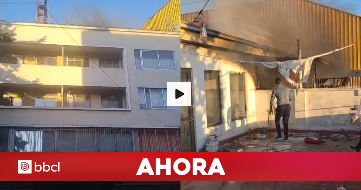 AHORA + VIDEOS | Incendio afecta a departamento en edificio céntrico de Concepción