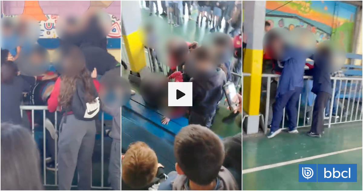 VIDEO | Detienen a nueve escolares en colegio de Quinta Normal por pelea tras un partido de fútbol