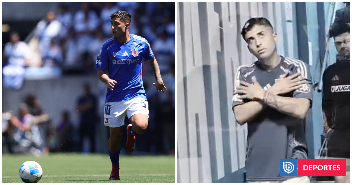 Tras perder Clásico con La U: captan burlescos gestos de Lucas Assadi a hinchas de la UC