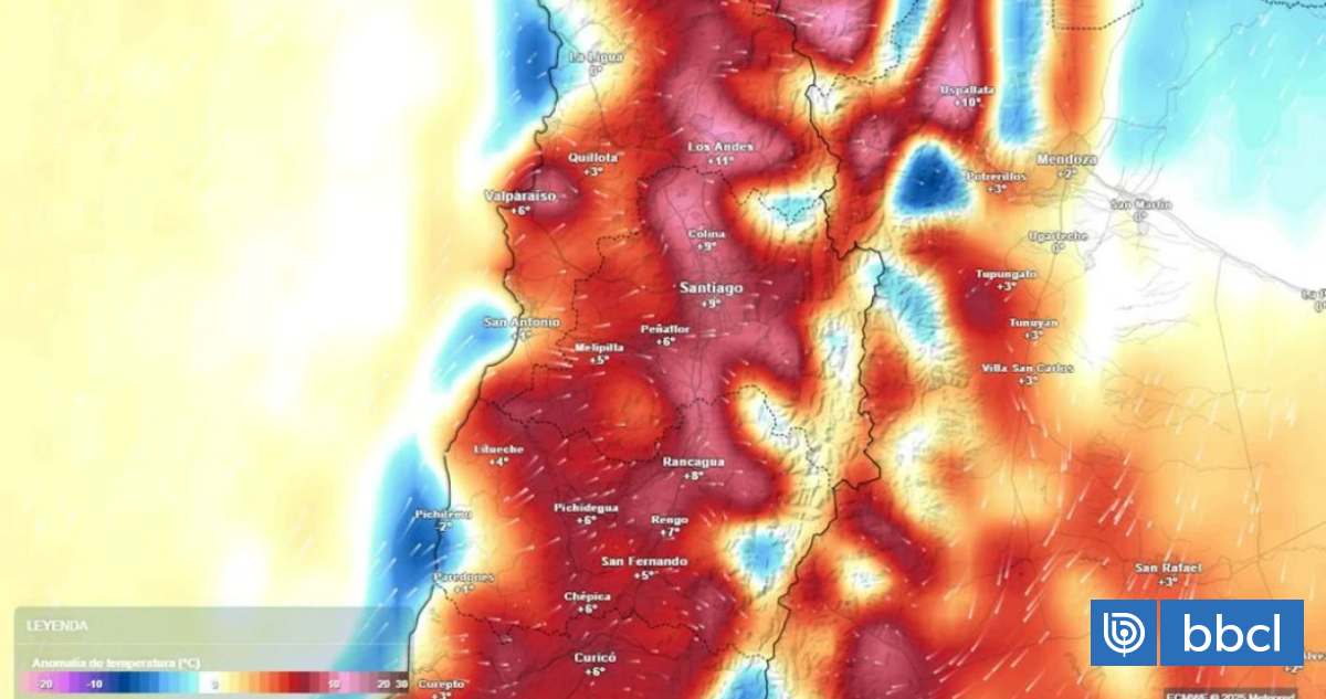 Pronostican evento de calor extremo con máximas de 31° C en la región Metropolitana