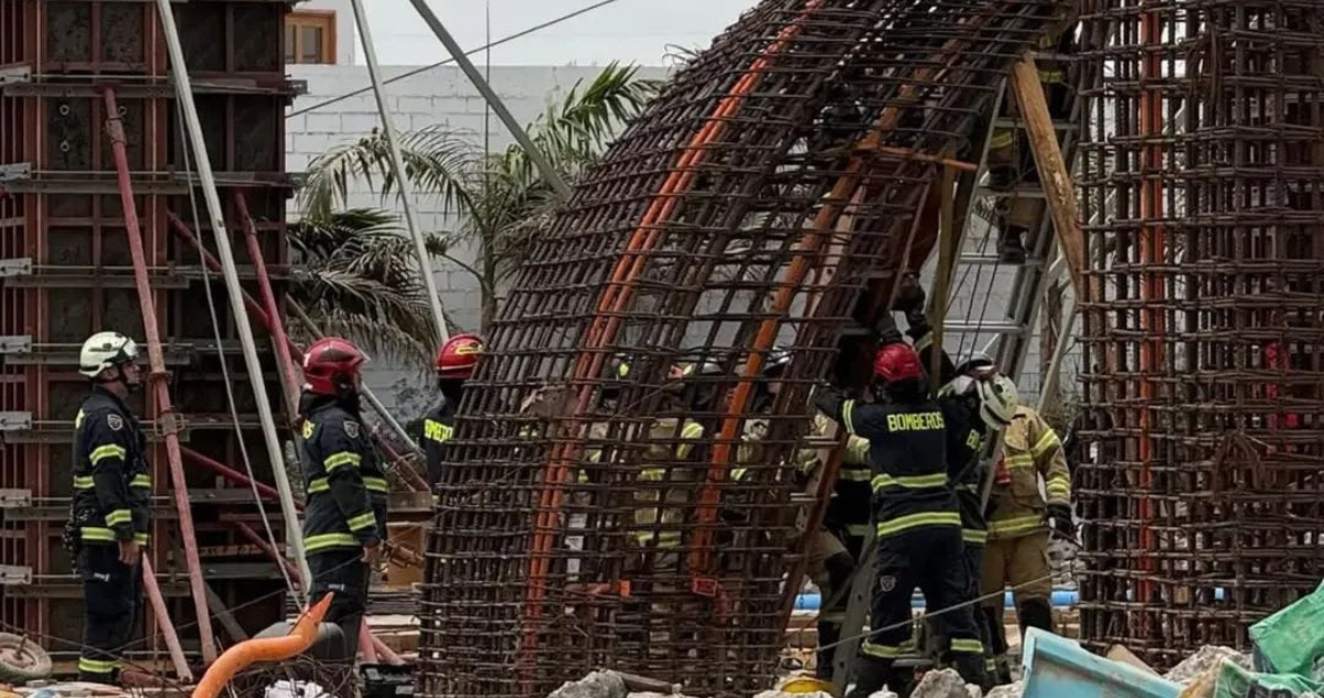 Fatal accidente en construcción de Arica: trabajador murió y otro sobrevivió tras caída de fierros