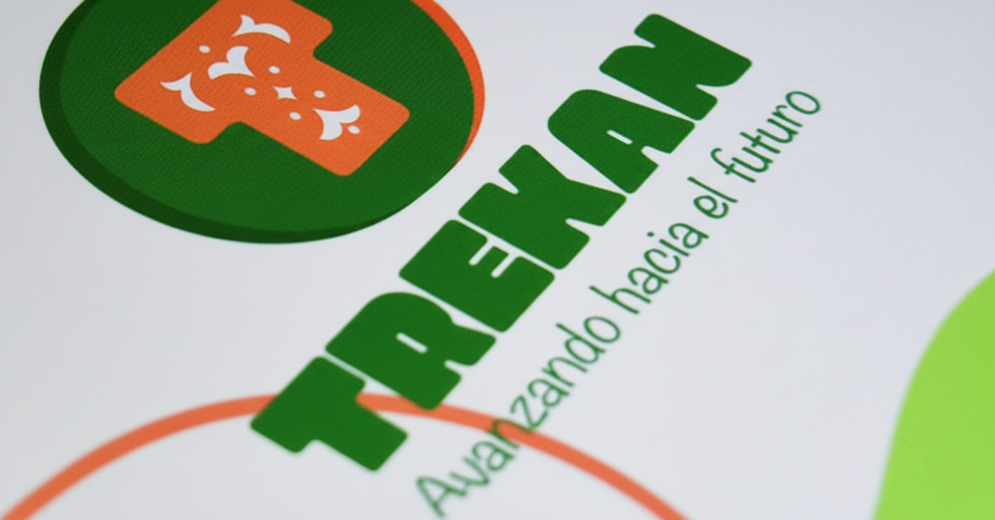 Dinero e imagen de Jonatán Fuentealba dictando charla de fondo. En primer plano logo de ONG Trekán.