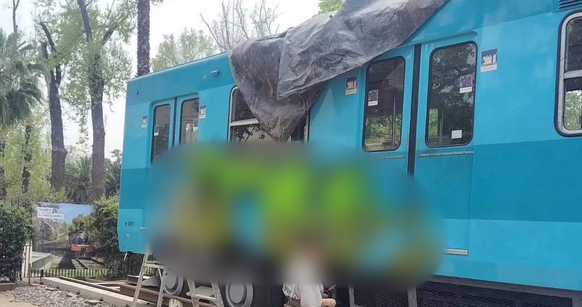 Insólito: histórico vagón de Metro fue llevado a museo hace 10 días y ya lo vandalizaron dos veces