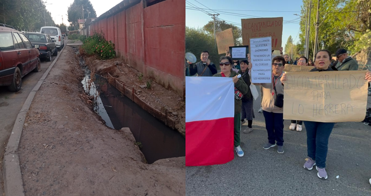 Vecinos de San Bernardo protestan por colapso de alcantarillado: “La gente está tirando las heces”