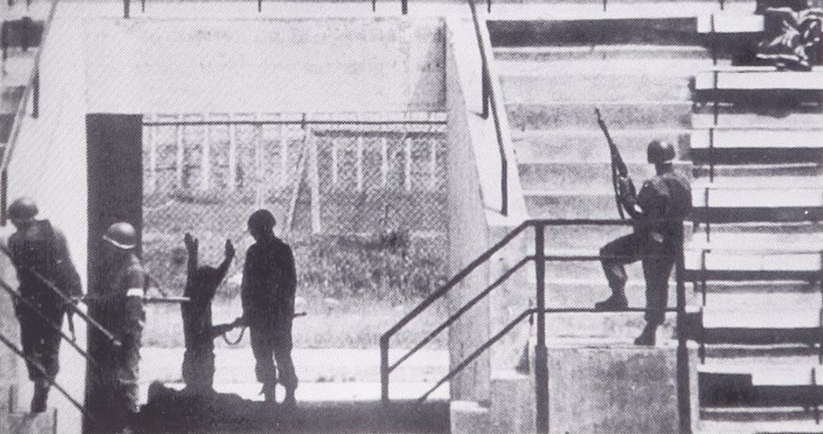 Víctima de torturas en el Estadio Nacional, 1973